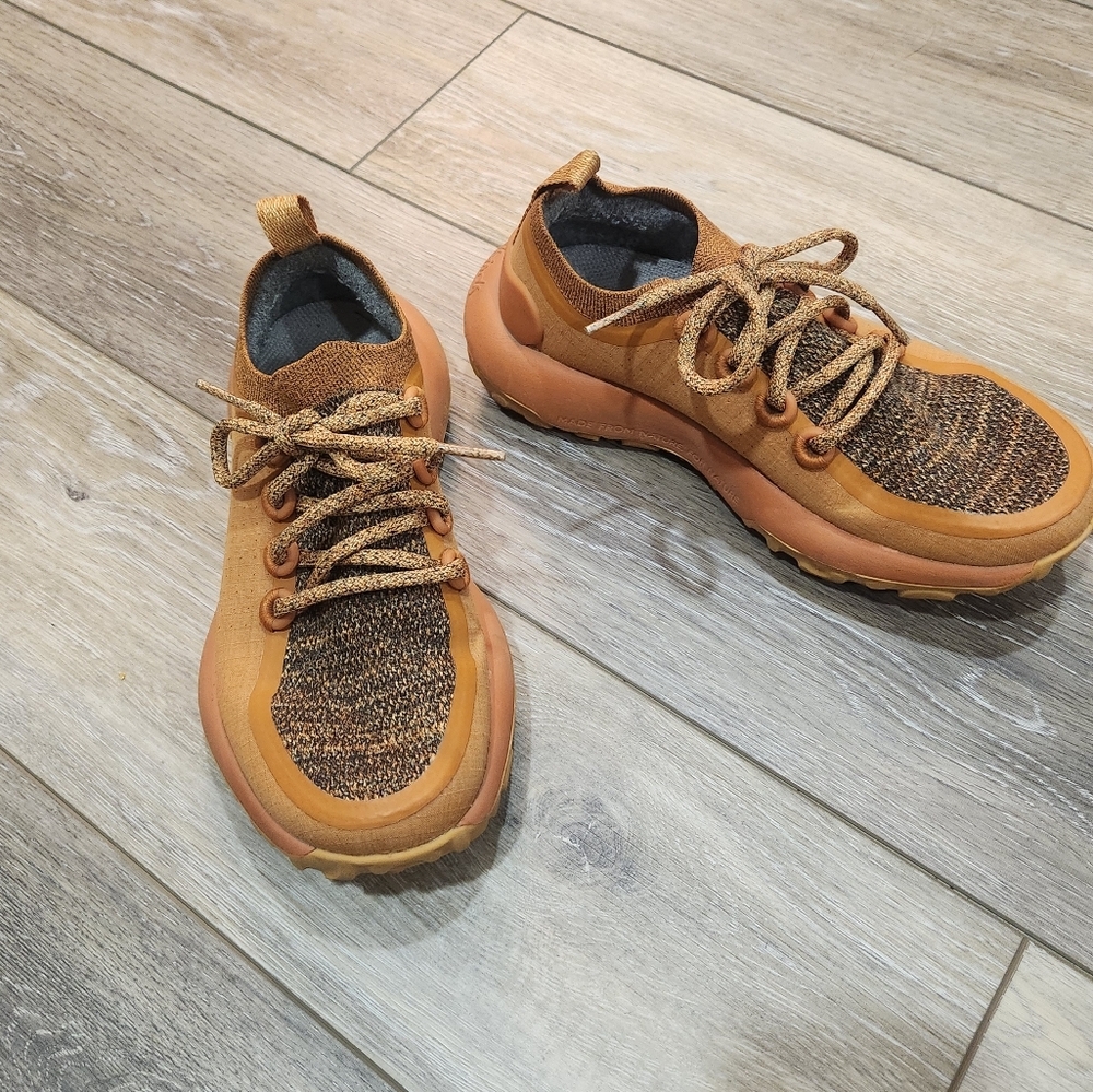 allbirds Women's Tan/Brown Knit Athletic Sneakers